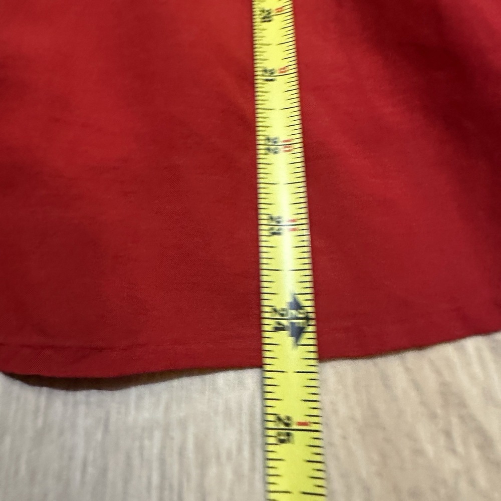 NWT Madewell Balloon Sleeve Top Blouse Lightweight Cotton Blend Cherry Red Sz M - Picture 7 of 9
